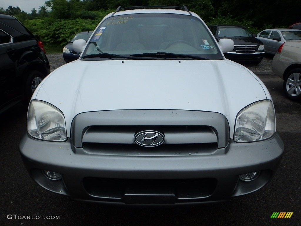 2005 Santa Fe GLS 4WD - Nordic White / Beige photo #6