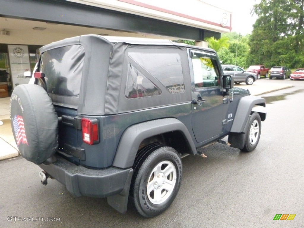 2007 Wrangler X 4x4 - Steel Blue Metallic / Dark Slate Gray/Medium Slate Gray photo #2