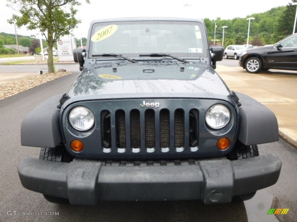 2007 Wrangler X 4x4 - Steel Blue Metallic / Dark Slate Gray/Medium Slate Gray photo #8