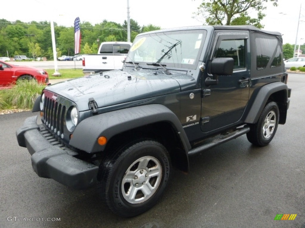 2007 Wrangler X 4x4 - Steel Blue Metallic / Dark Slate Gray/Medium Slate Gray photo #9