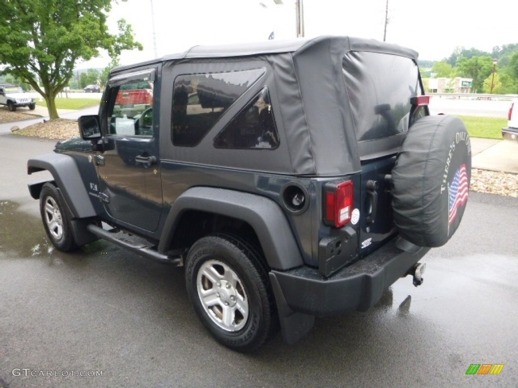 2007 Wrangler X 4x4 - Steel Blue Metallic / Dark Slate Gray/Medium Slate Gray photo #11
