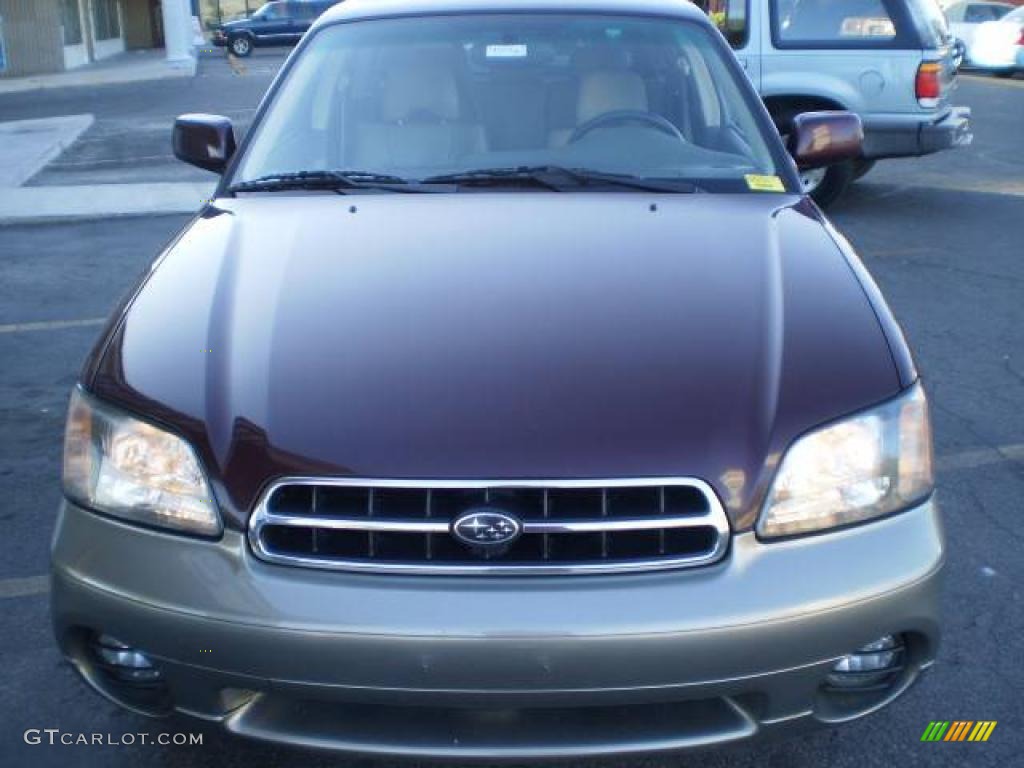 2000 Outback Limited Wagon - Winestone Pearl / Beige photo #6