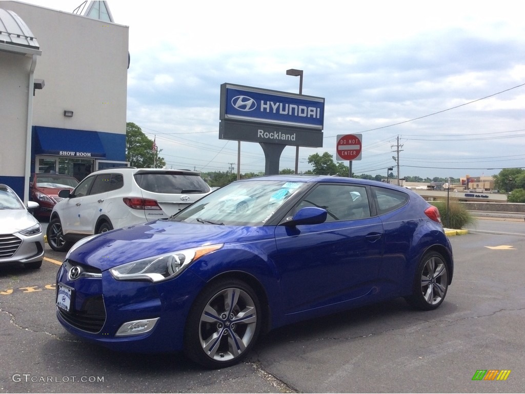 2012 Veloster  - Marathon Blue / Gray photo #1