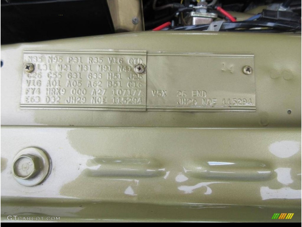 1970 Dodge Challenger 2 Door Hardtop Info Tag Photos