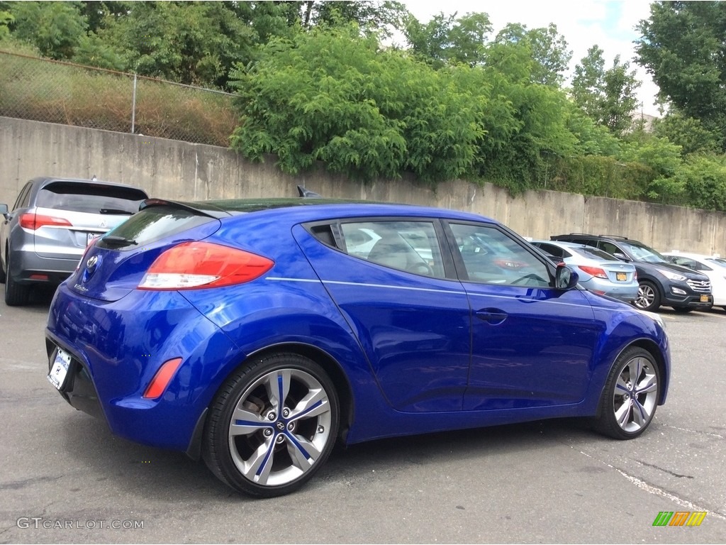 2012 Veloster  - Marathon Blue / Gray photo #4