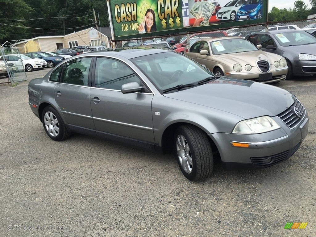 2003 Passat GLX Sedan - Silverstone Grey Metallic / Grey photo #10