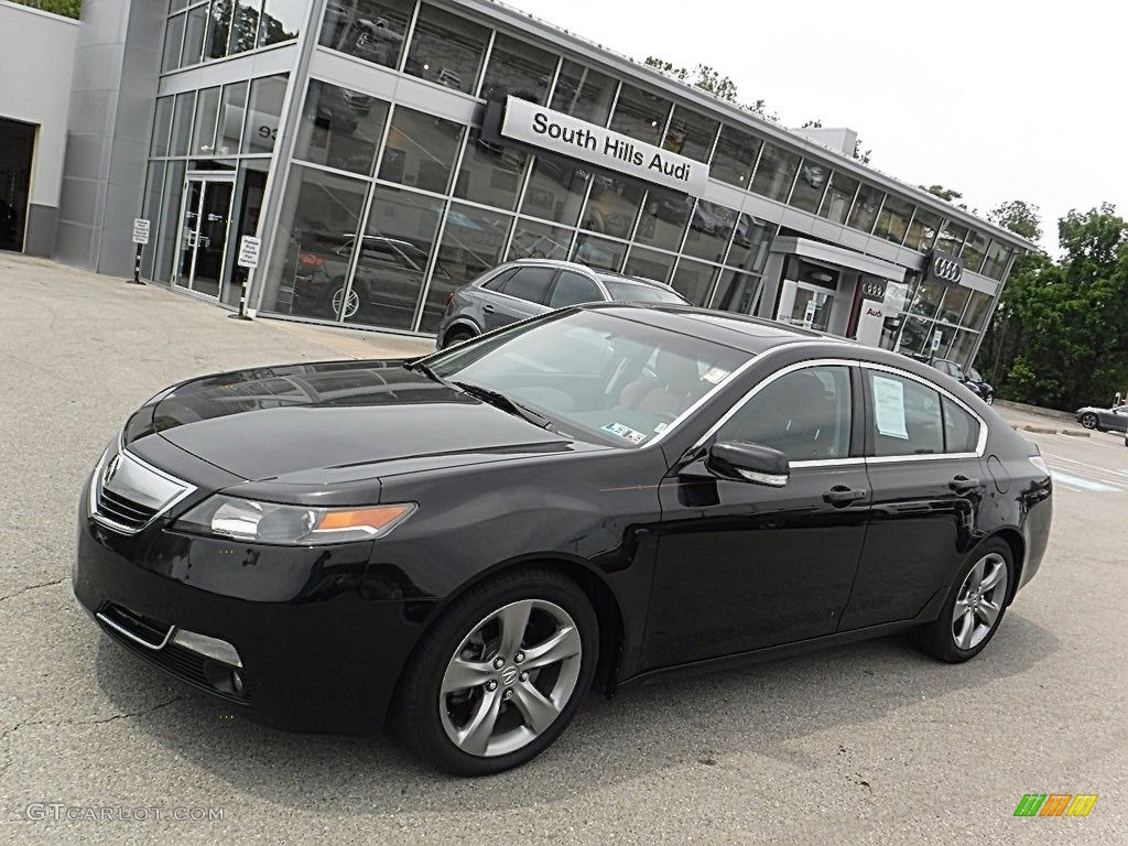 2012 TL 3.7 SH-AWD Technology - Crystal Black Pearl / Umber photo #1