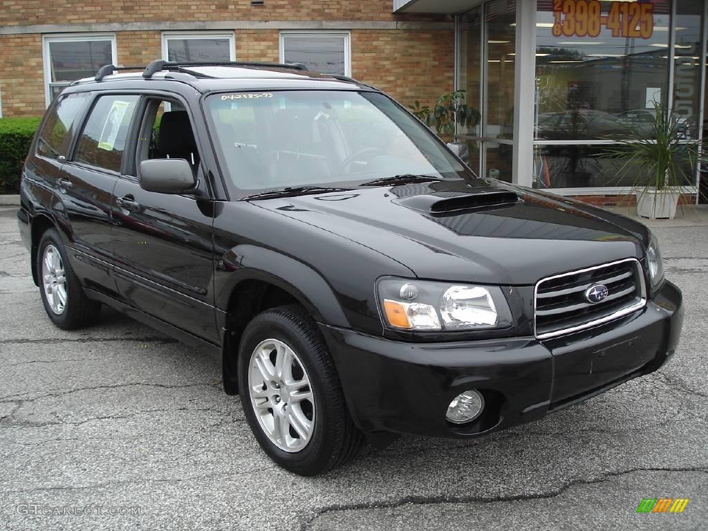 2004 Forester 2.5 XT - Java Black Pearl / Black photo #3