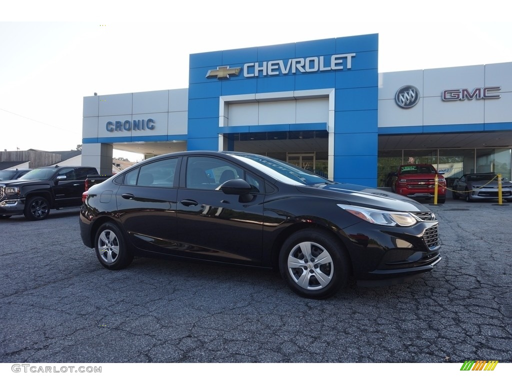 2016 Cruze LS Sedan - Mosaic Black Metallic / Jet Black photo #1