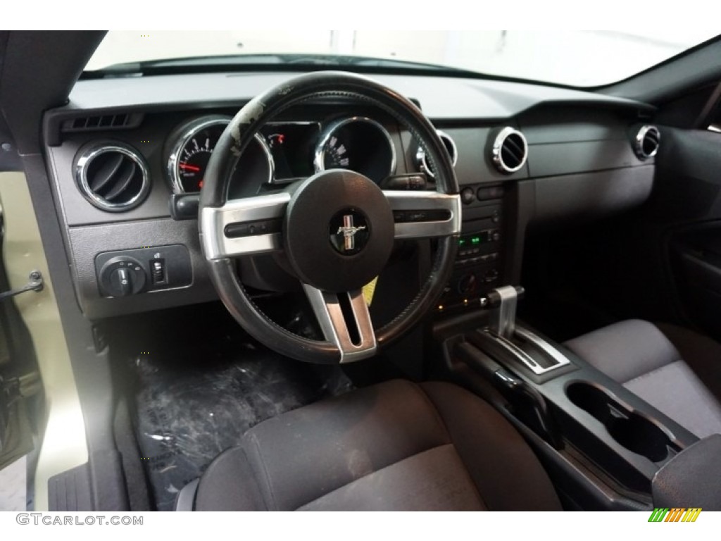 2006 Mustang V6 Premium Coupe - Legend Lime Metallic / Red/Dark Charcoal photo #21