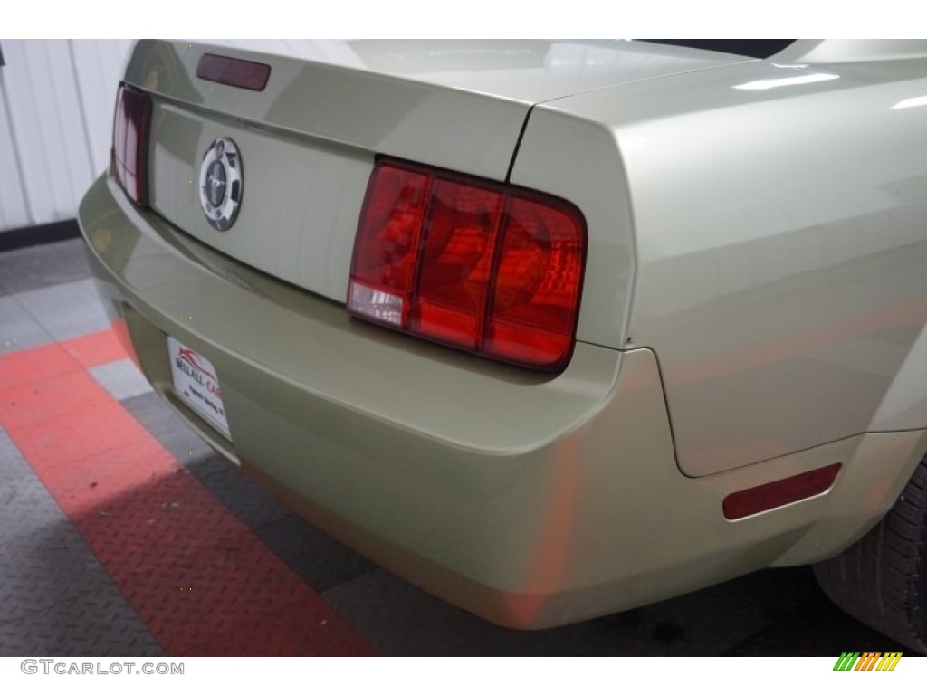 2006 Mustang V6 Premium Coupe - Legend Lime Metallic / Red/Dark Charcoal photo #59
