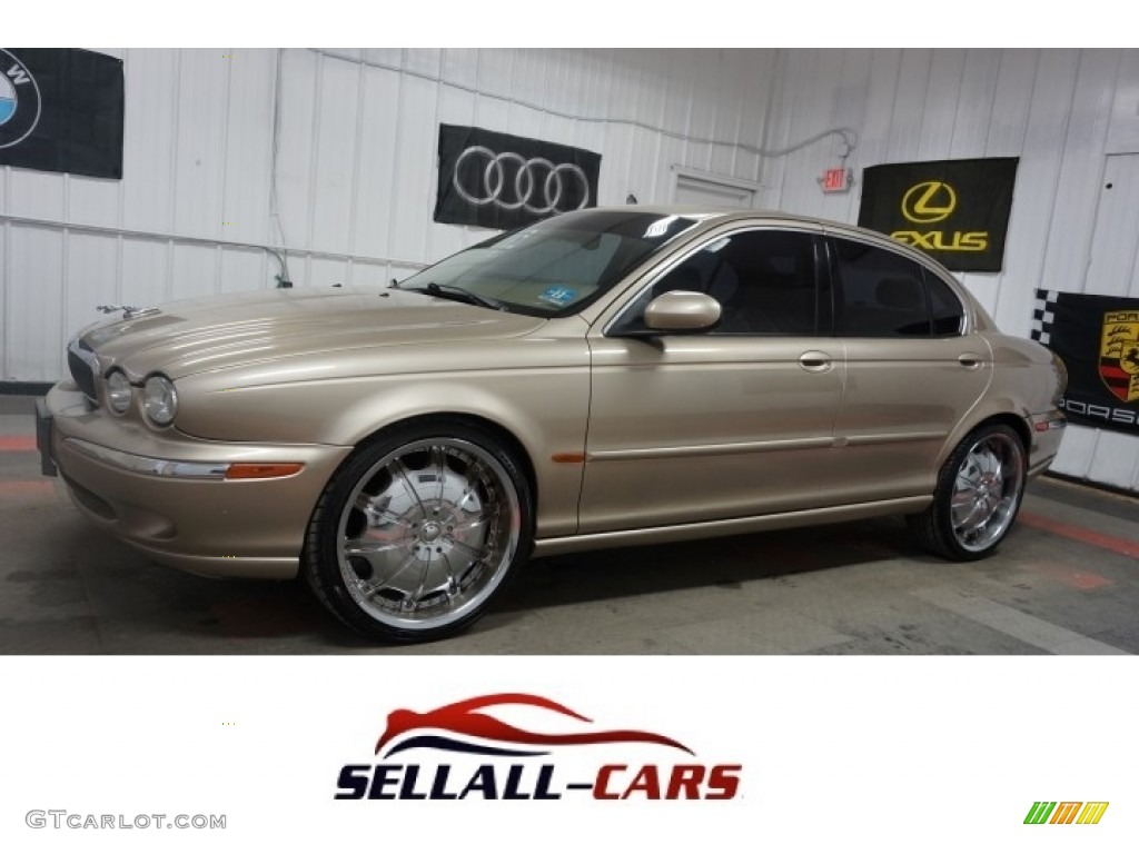 2003 X-Type 3.0 - Topaz Metallic / Sand photo #1