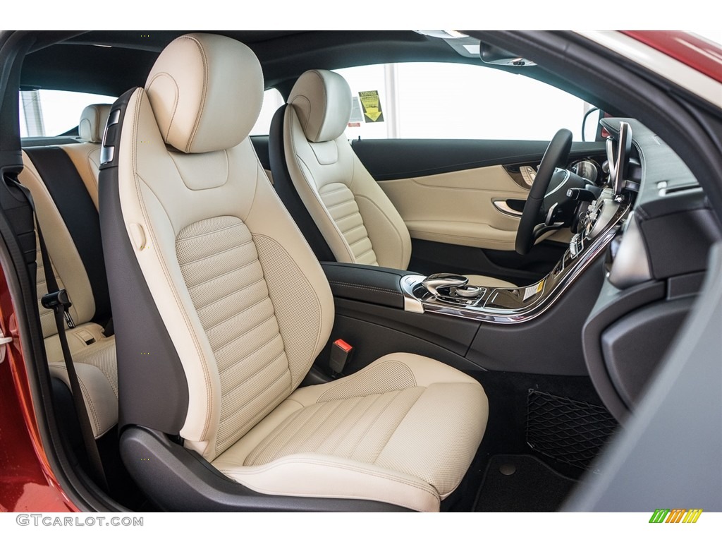 Porcelain/Black Interior 2017 Mercedes-Benz C 300 Coupe Photo #113929007