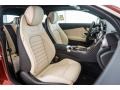 Porcelain/Black 2017 Mercedes-Benz C 300 Coupe Interior Color