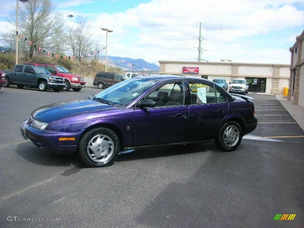 1996 Purple Saturn S Series SL2 Sedan #11349353 Photo #3 ...