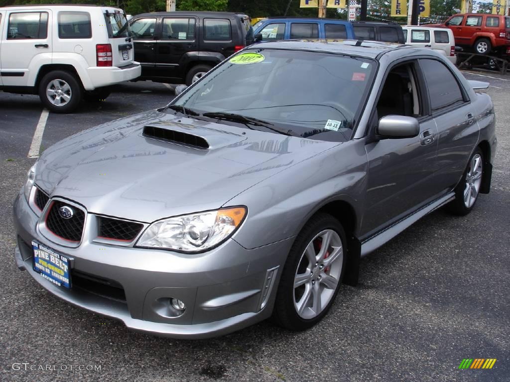 2007 Impreza WRX Sedan - Crystal Gray Metallic / Anthracite Black photo #1