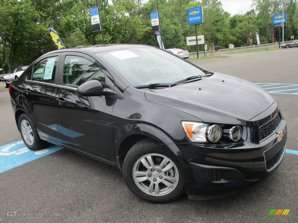 Black Granite Metallic 2015 Chevrolet Sonic LT Sedan Exterior Photo #113932376