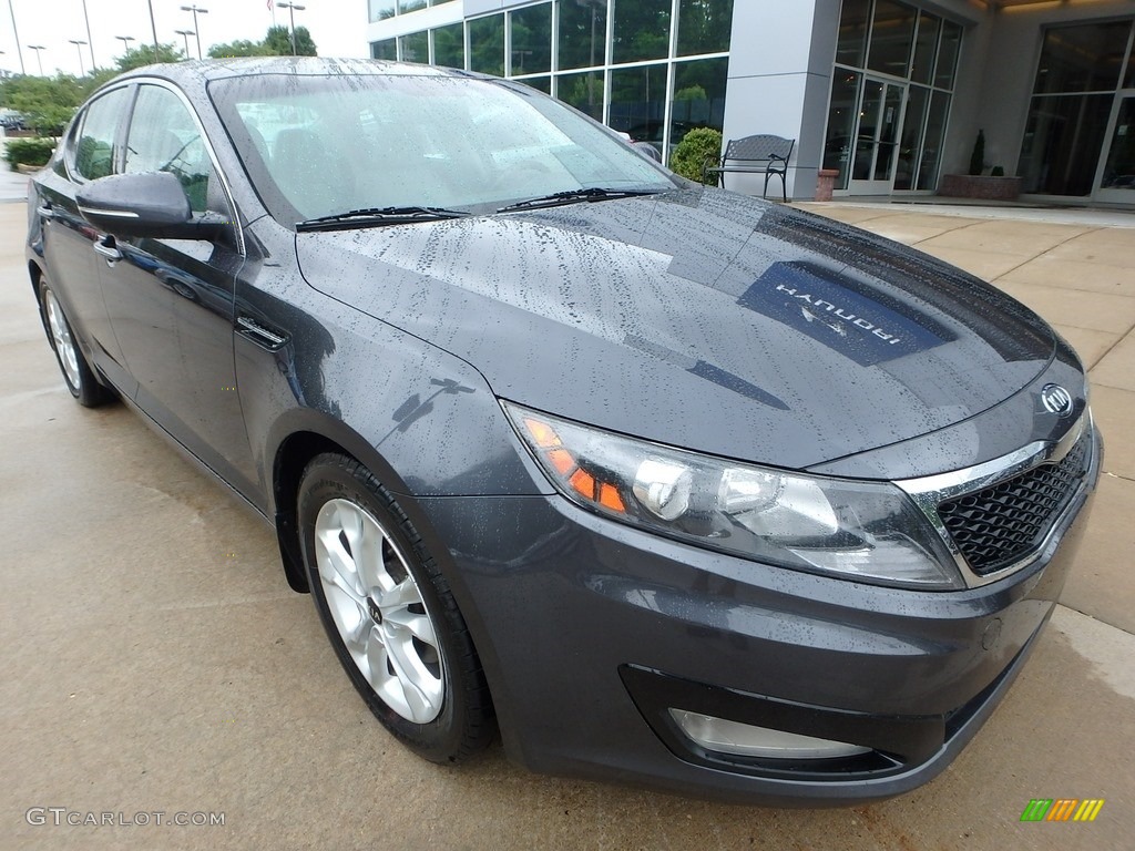 2011 Optima EX - Corsa Blue / Gray photo #8