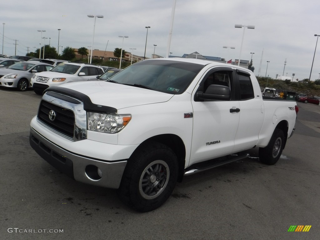 2007 Tundra SR5 TRD Double Cab 4x4 - Super White / Graphite Gray photo #7