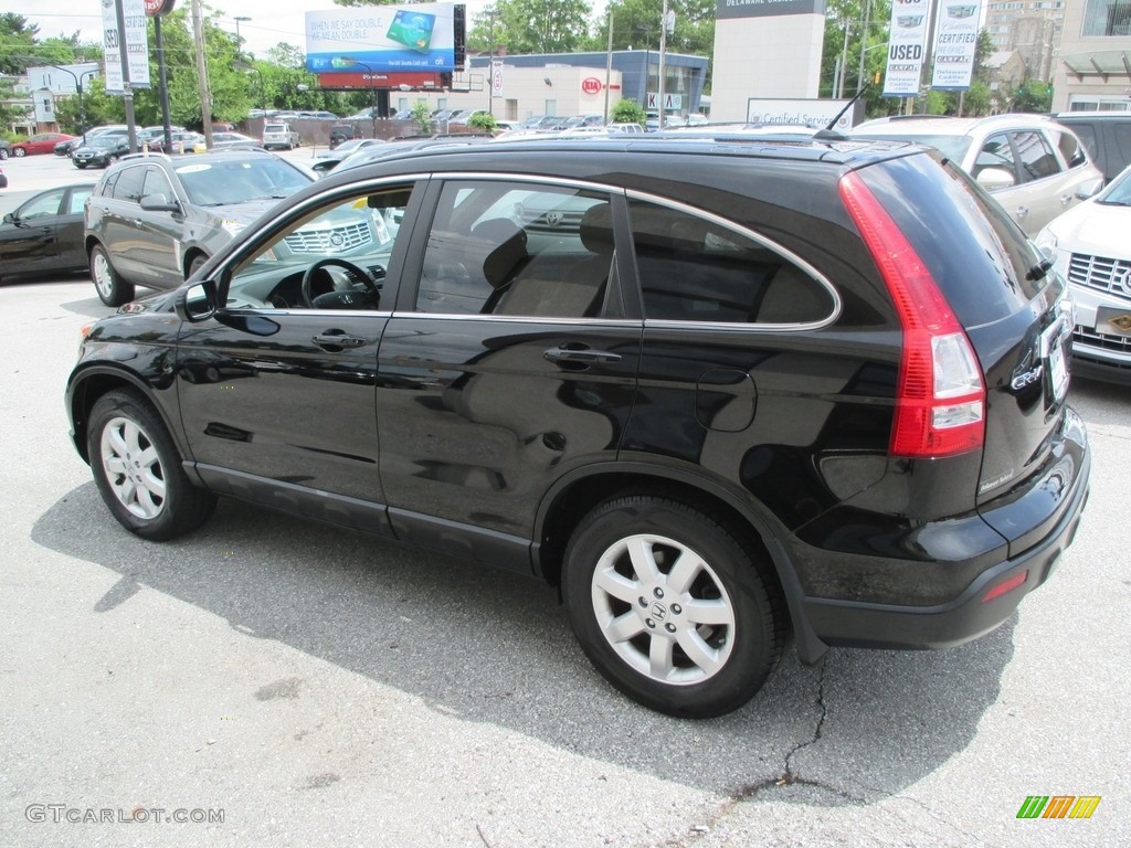 2009 CR-V EX-L 4WD - Crystal Black Pearl / Ivory photo #2