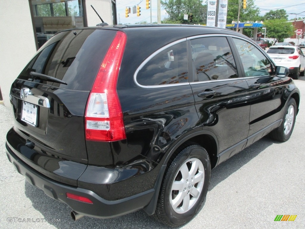 2009 CR-V EX-L 4WD - Crystal Black Pearl / Ivory photo #5