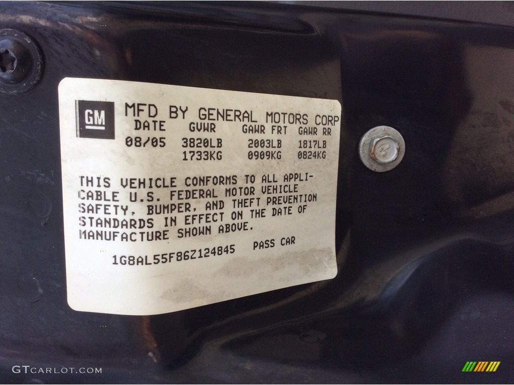 2006 ION 3 Sedan - Storm Gray / Gray photo #24