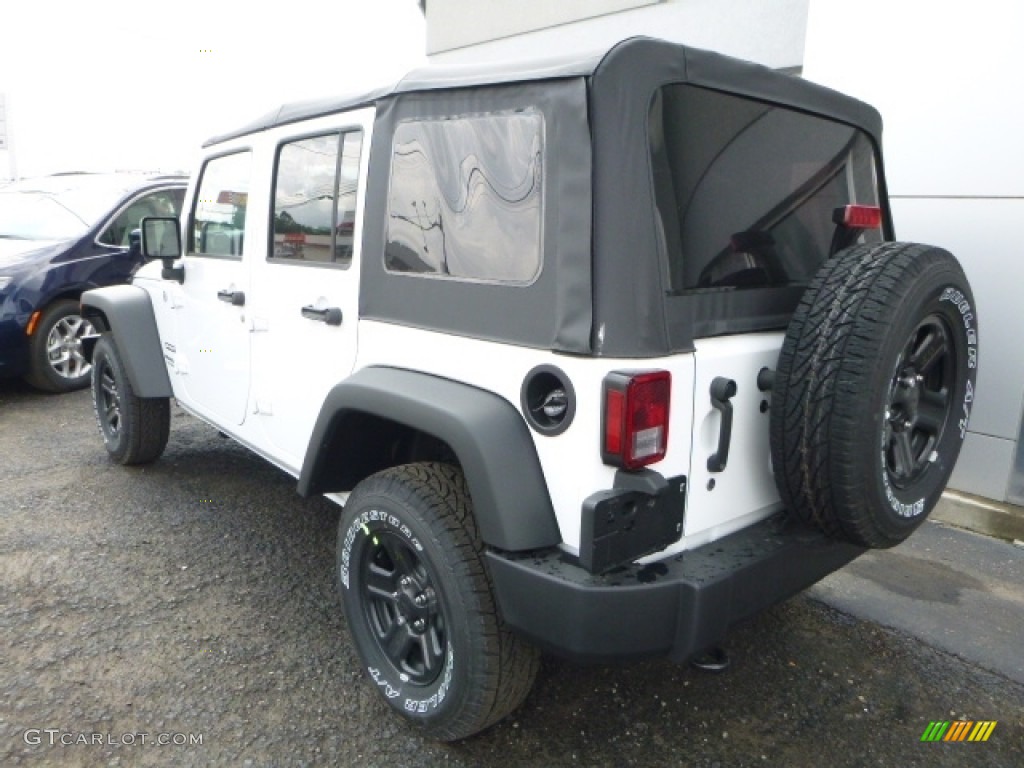 2016 Wrangler Unlimited Sport 4x4 - Bright White / Black photo #4