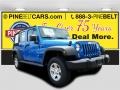 2016 Hydro Blue Pearl Jeep Wrangler Unlimited Sport 4x4  photo #1