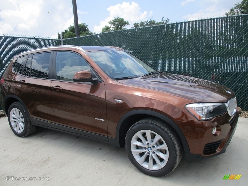 2017 X3 xDrive28i - Chestnut Bronze Metallic / Sand Beige/Black photo #1