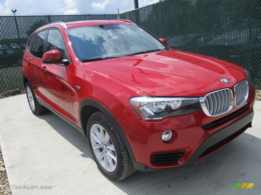 Melbourne Red Metallic 2017 BMW X3 xDrive28i Exterior Photo #113946925