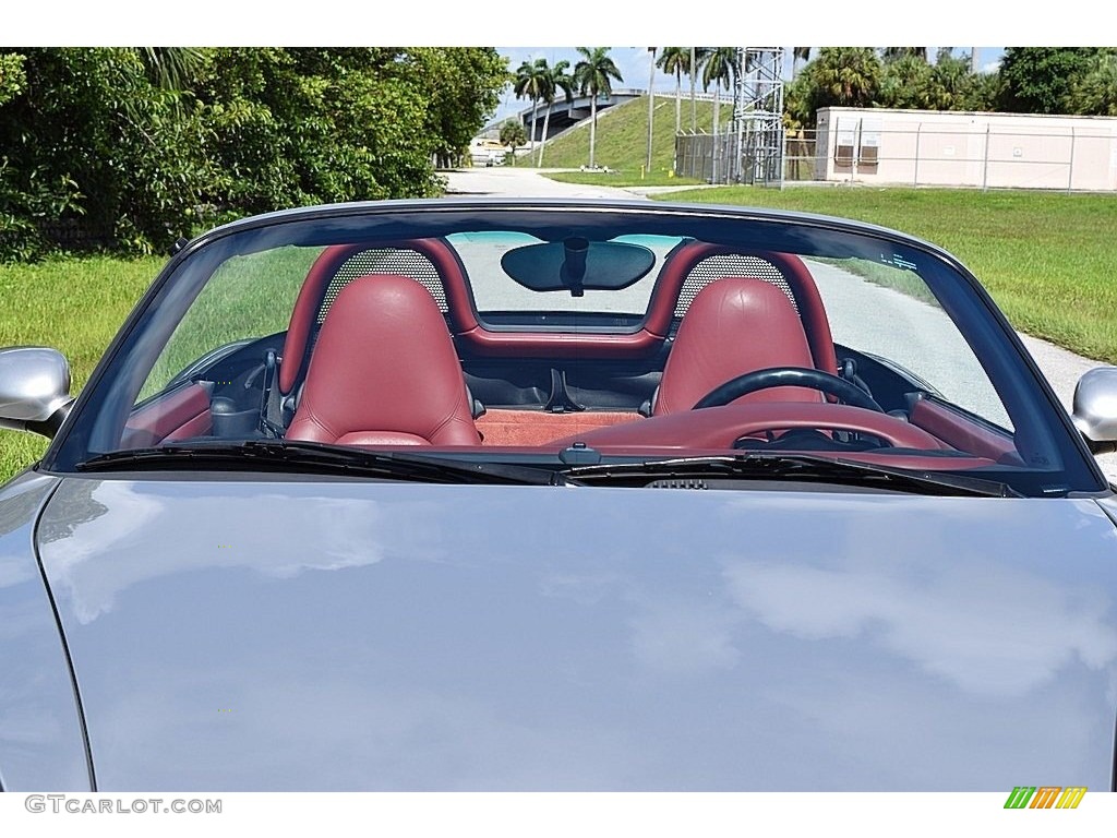 1997 Boxster  - Arctic Silver Metallic / Boxster Red photo #8