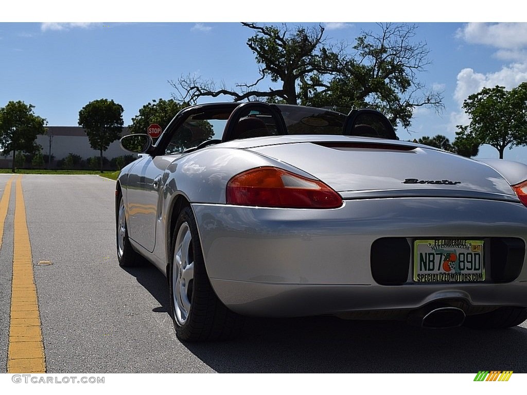 1997 Boxster  - Arctic Silver Metallic / Boxster Red photo #14