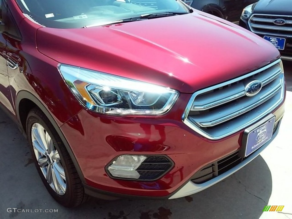 2017 Escape Titanium - Ruby Red / Charcoal Black photo #3