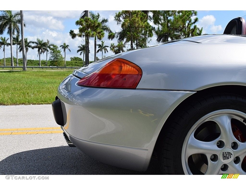 1997 Boxster  - Arctic Silver Metallic / Boxster Red photo #15