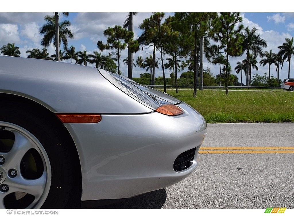 1997 Boxster  - Arctic Silver Metallic / Boxster Red photo #16