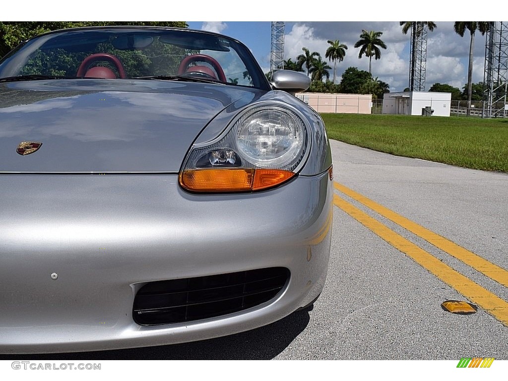 1997 Boxster  - Arctic Silver Metallic / Boxster Red photo #19