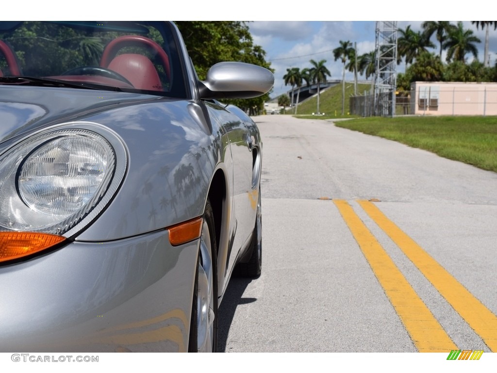 1997 Boxster  - Arctic Silver Metallic / Boxster Red photo #20