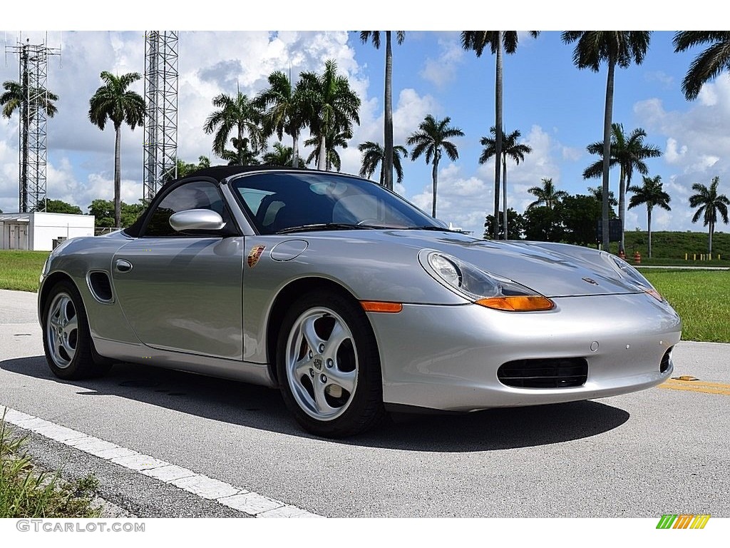 1997 Boxster  - Arctic Silver Metallic / Boxster Red photo #22