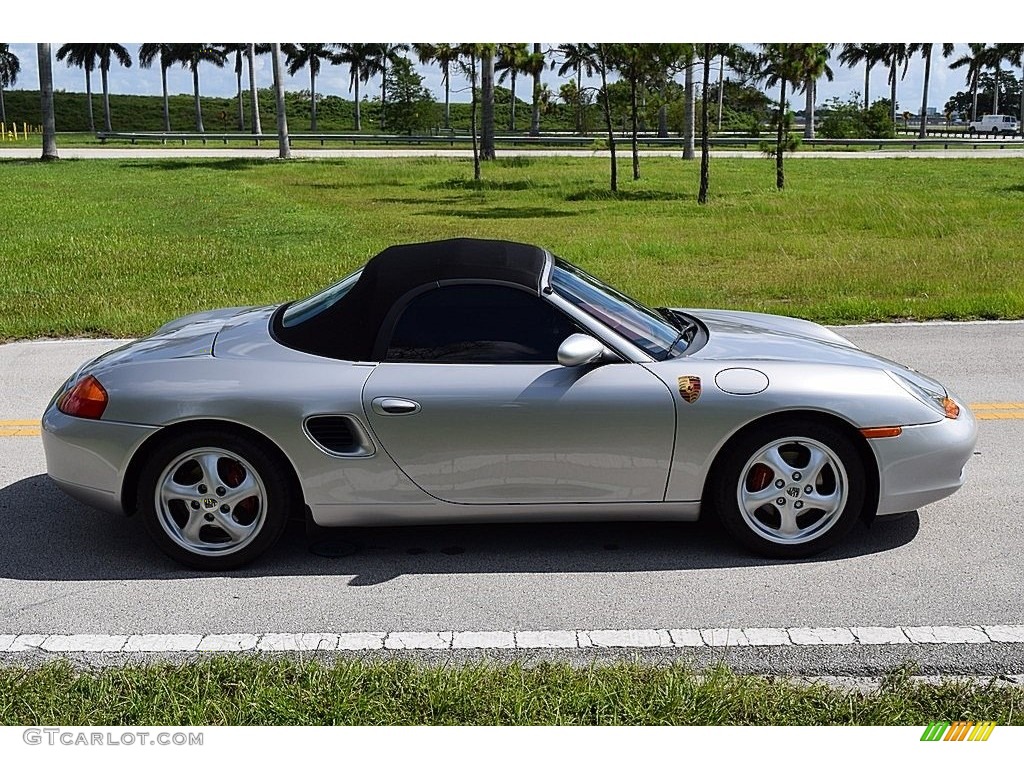 1997 Boxster  - Arctic Silver Metallic / Boxster Red photo #24