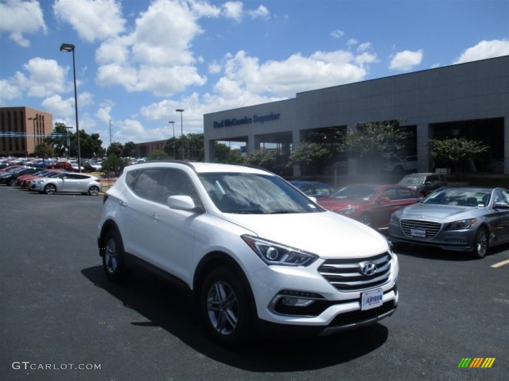 Pearl White Hyundai Santa Fe Sport