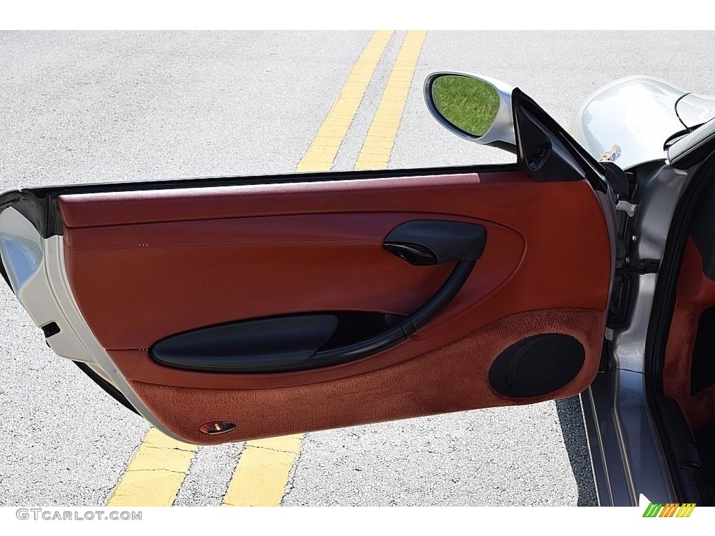 1997 Boxster  - Arctic Silver Metallic / Boxster Red photo #39