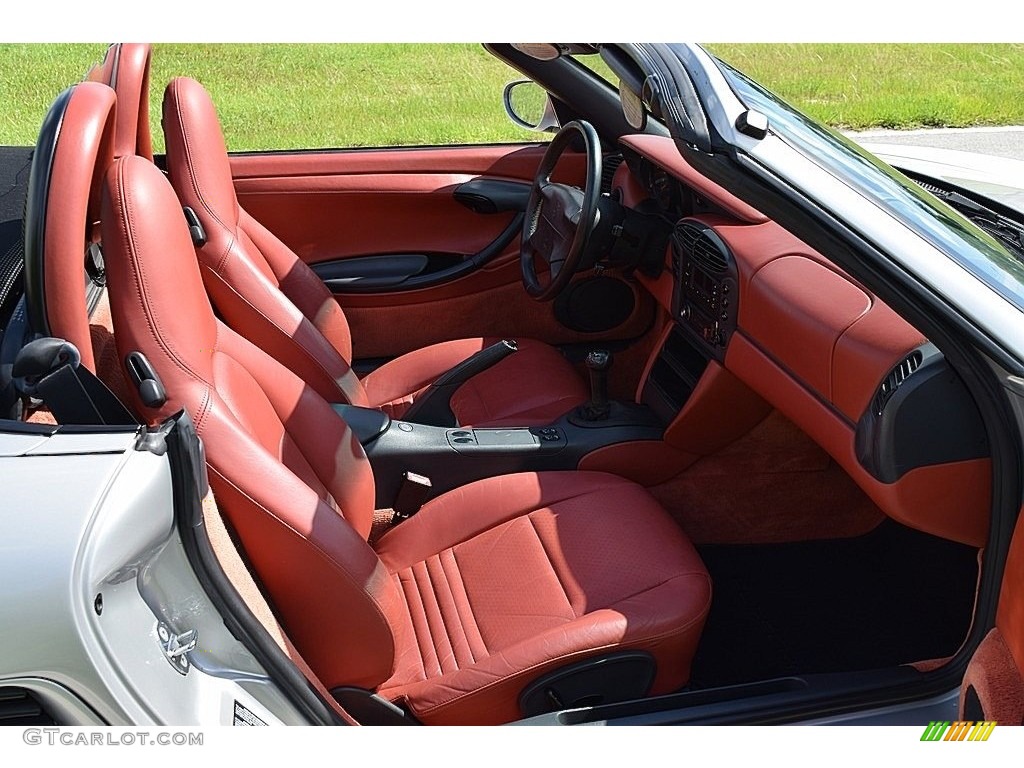 1997 Boxster  - Arctic Silver Metallic / Boxster Red photo #47