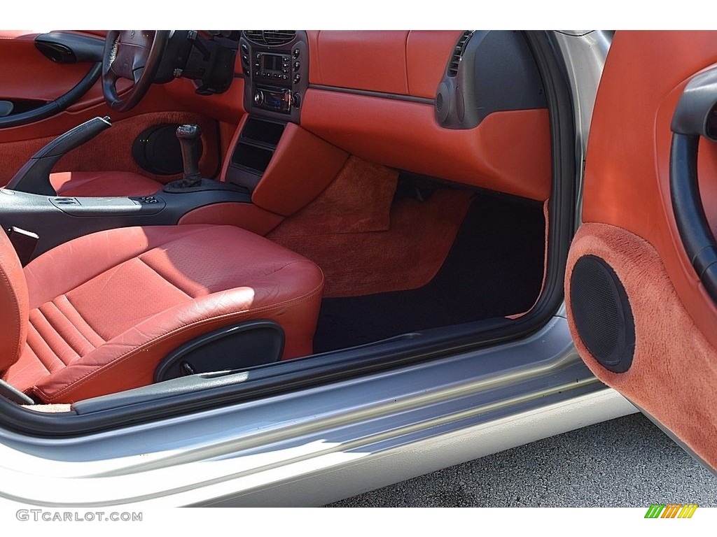1997 Boxster  - Arctic Silver Metallic / Boxster Red photo #50
