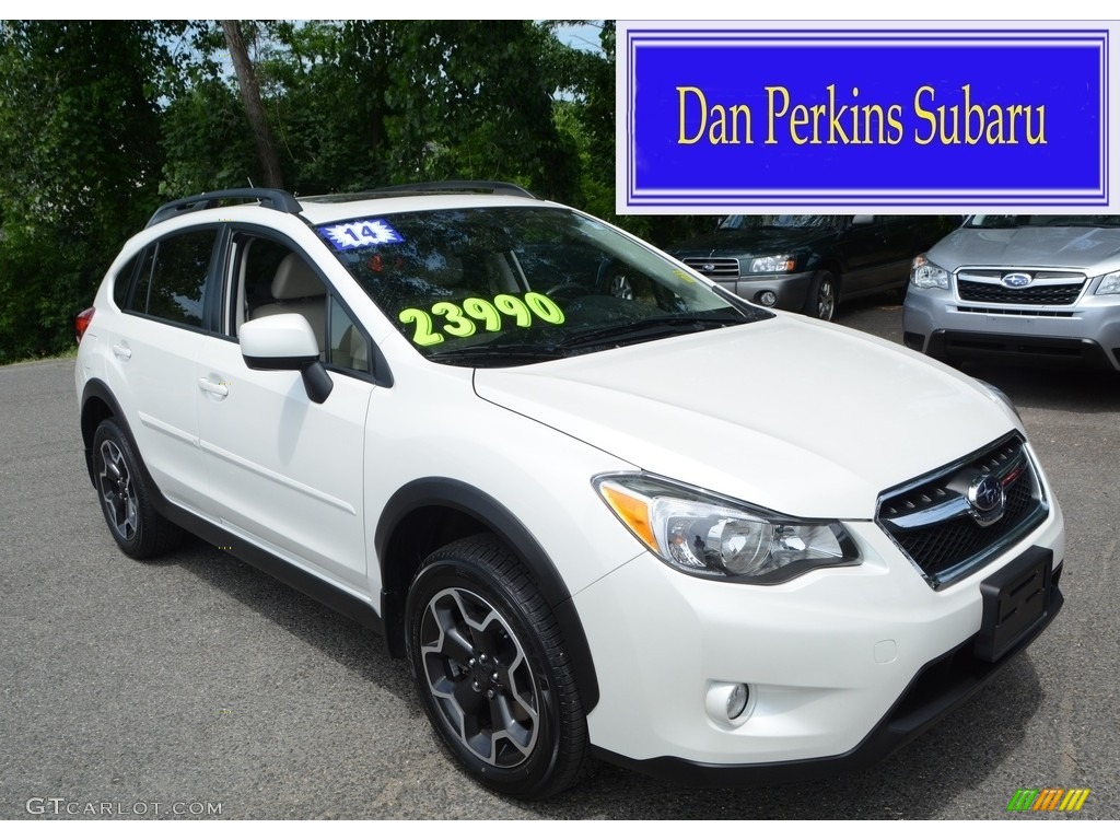 2014 XV Crosstrek 2.0i Limited - Satin White Pearl / Ivory photo #1