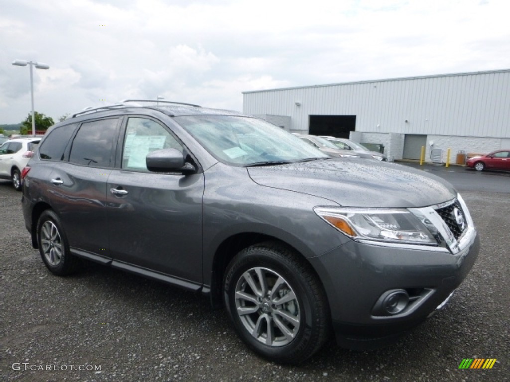 2016 Pathfinder S 4x4 - Gun Metallic / Almond photo #1