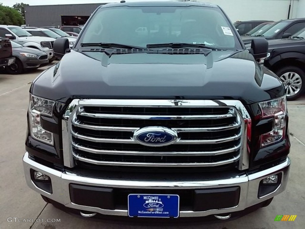 2016 F150 XLT SuperCrew 4x4 - Shadow Black / Medium Earth Gray photo #3