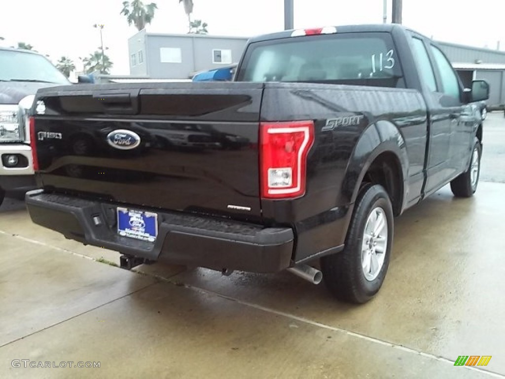 2016 F150 XL SuperCab - Shadow Black / Medium Earth Gray photo #8