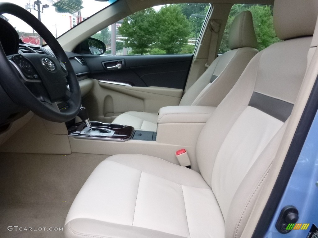 2013 Camry XLE V6 - Clearwater Blue Metallic / Ivory photo #5