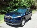 2016 True Blue Pearl Jeep Cherokee Sport 4x4  photo #8