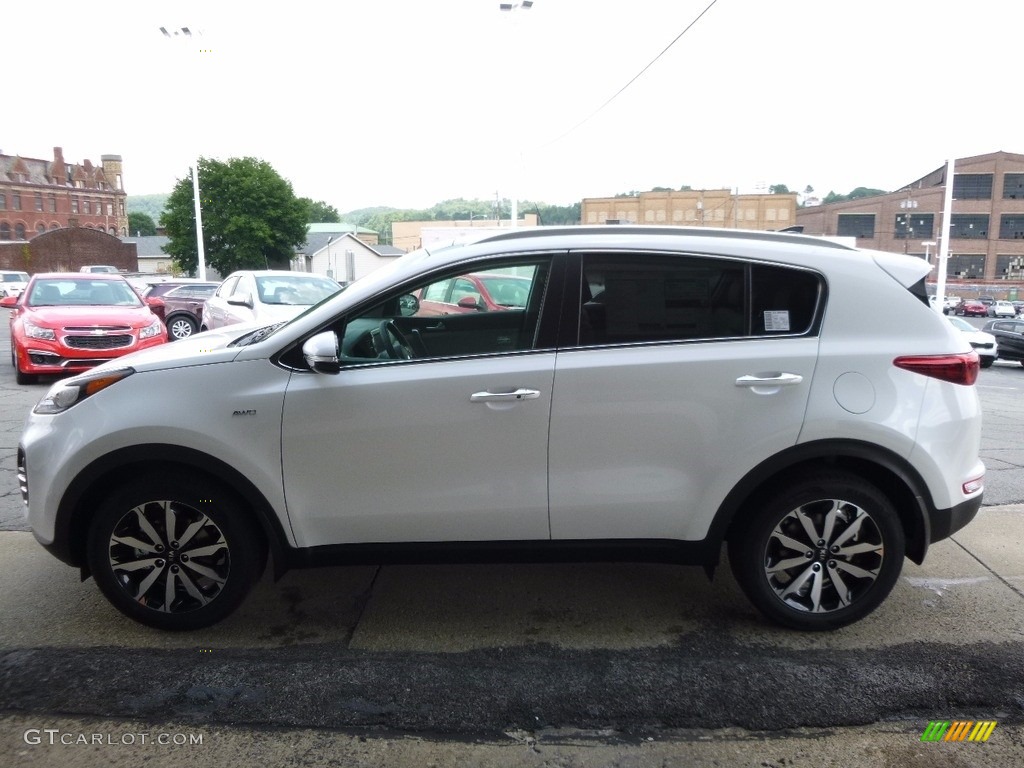 2017 Sportage EX AWD - Clear White / Gray photo #5